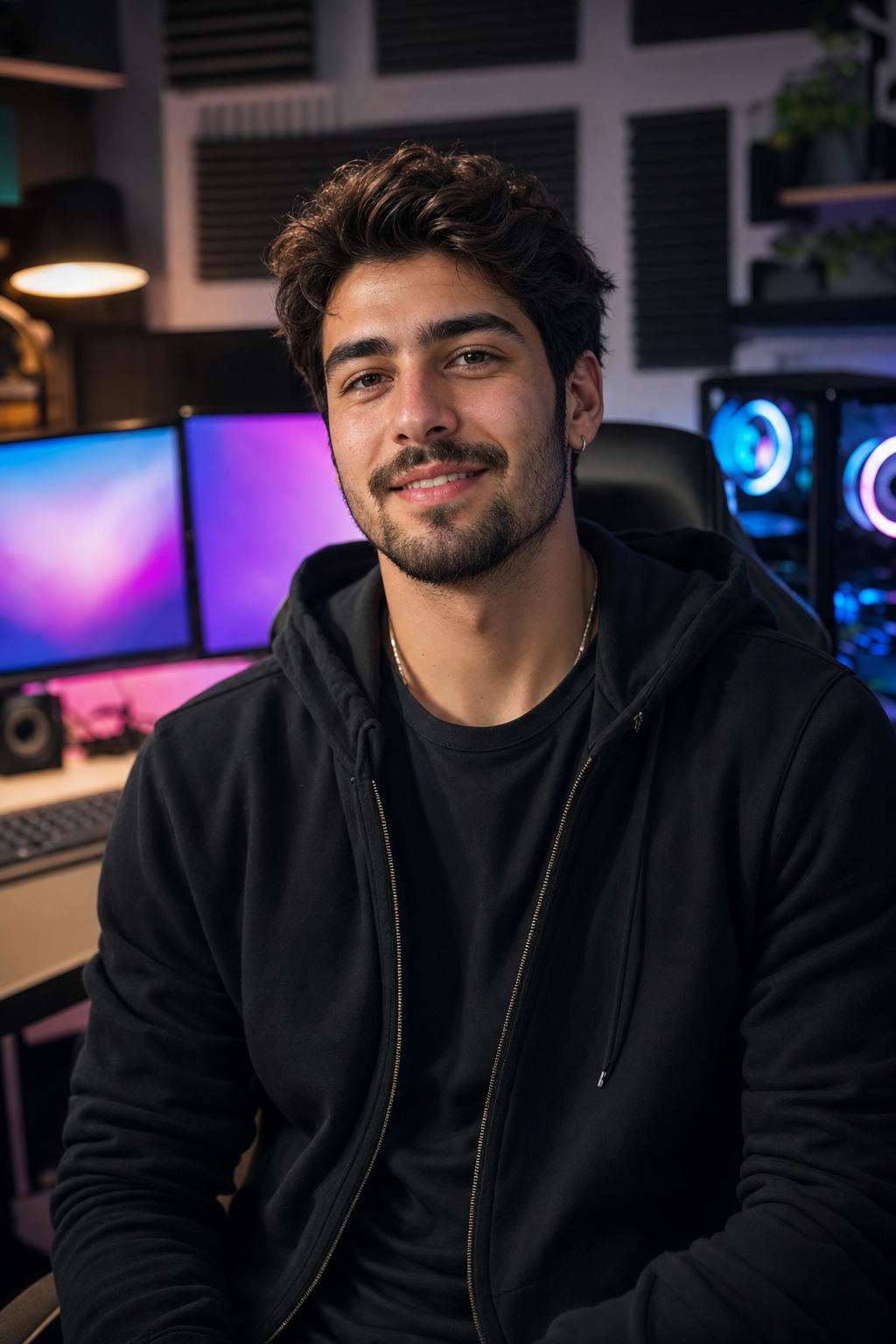 Filippo Beretta, fondatore di Assetto, nella sala setup